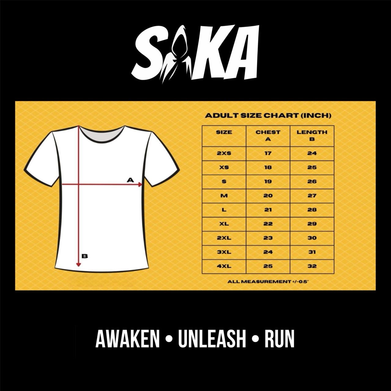 SAKA Short Sleeve Running Tee